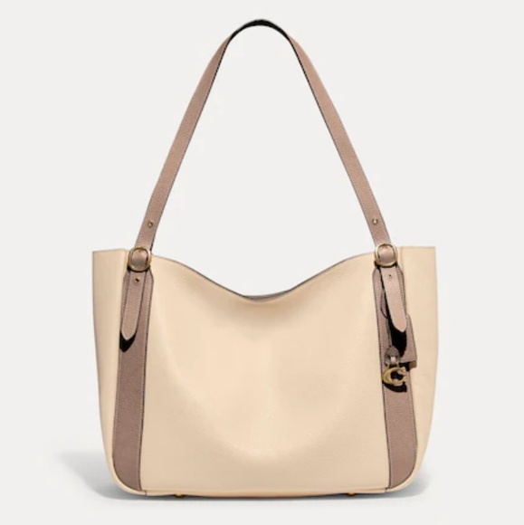 Coach Alana Pebbled Leather Colorblock Tote Bag - Picture 3 of 13